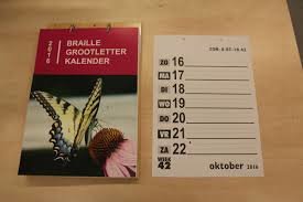 Braille kalender, A-4